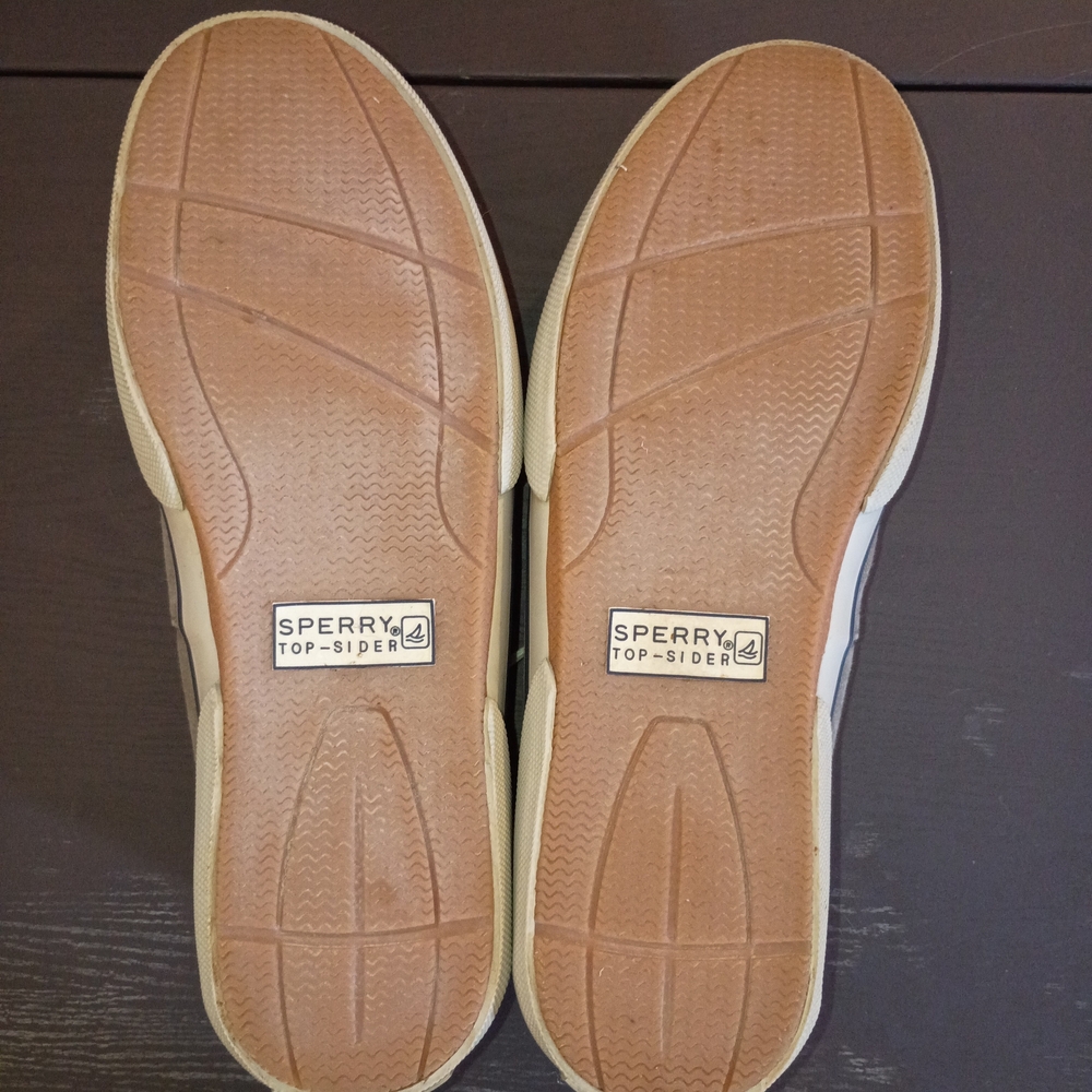 Sperry Men's 10.5M Boat Shoes - Gray Canvas. Intact Soles - Picture 4 of 6